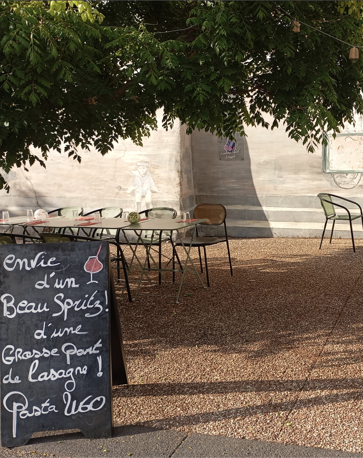 Terrasse de Pasta Ugo